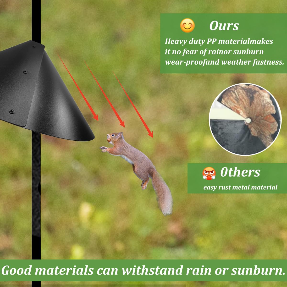 Addcean PP-baffle with a durable, rust-resistant surface that cleans easily