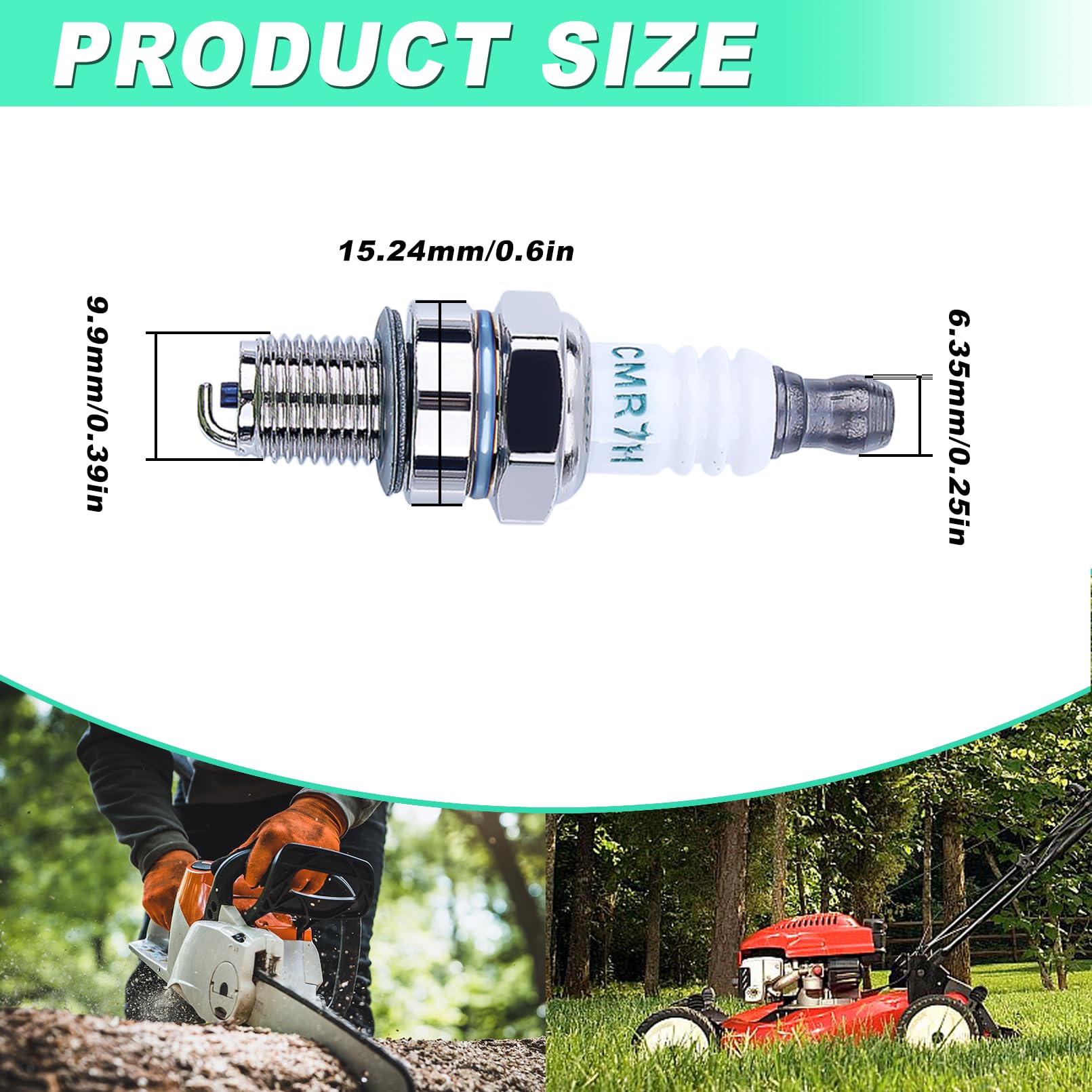 Adefol 10-pack CMR7H plugs for Stihl and RedMax tools ensuring steady operation