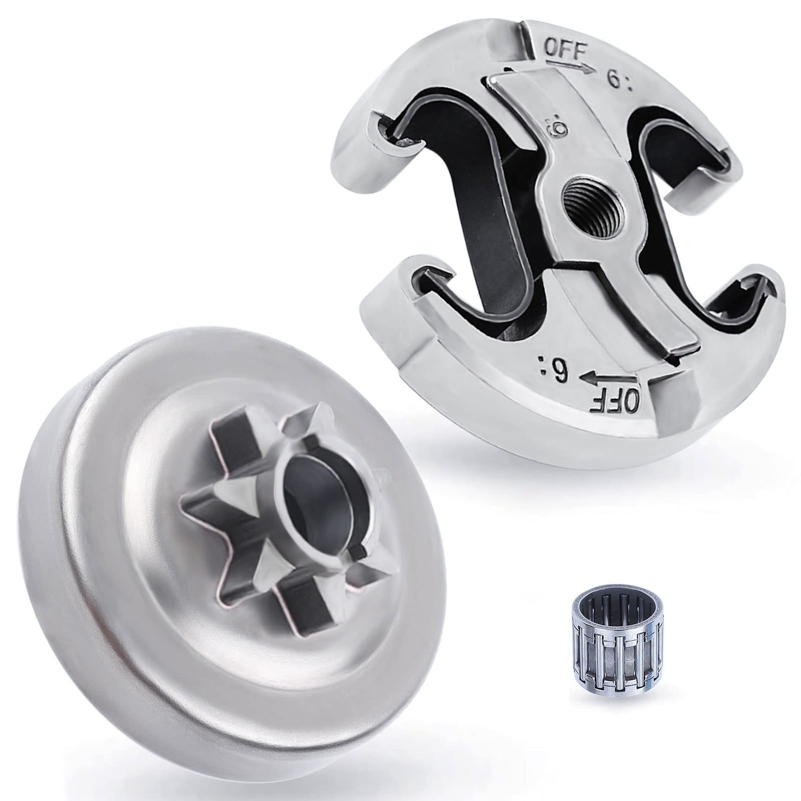 Adefol 7T clutch drum for Husqvarna 455/460 enables smooth cutting performance.