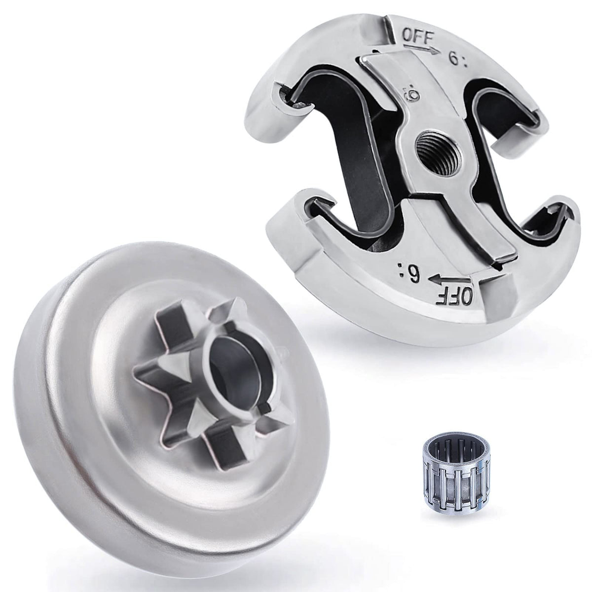 Adefol 7T clutch drum for Husqvarna 455/460 enables smooth cutting performance.
