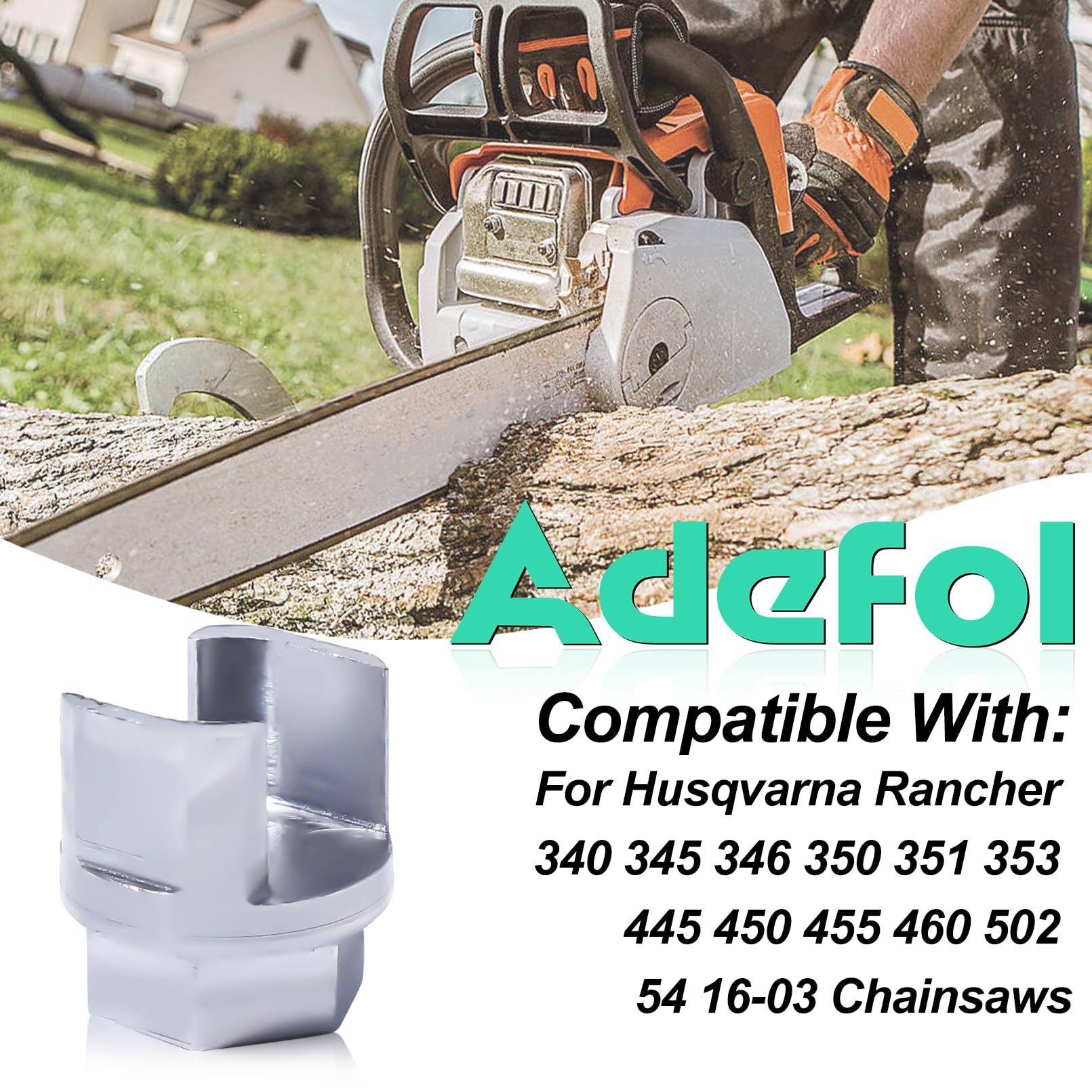 Adefol clutch removal tool fits Husqvarna Rancher models for seamless compatibility.