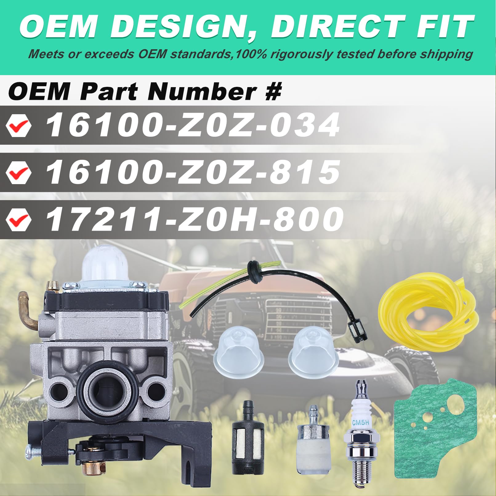 Adefol air filter for Honda GX35 kit helps protect the engine from dust and debris.