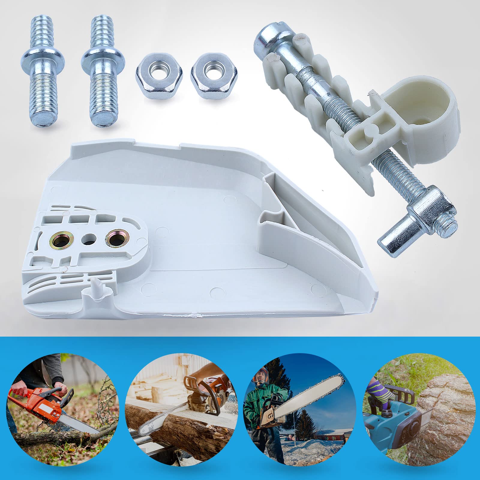 Adefol chain sprocket cover nut and stud kit enables quick MS210 swaps