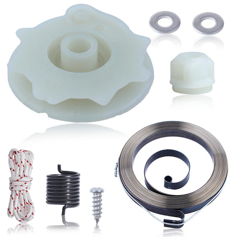 Adefol chainsaw recoil starter pulley kit for Poulan models, ready for install.