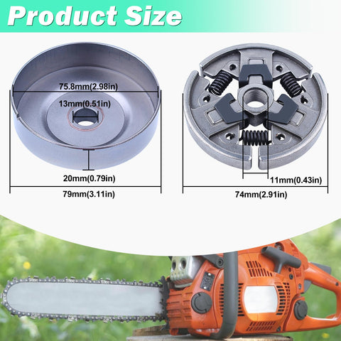Adefol clutch assembly for quick, hassle-free replacement on Stihl saws