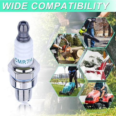 Adefol CMR7H spark plug compatibility chart guides model matching.