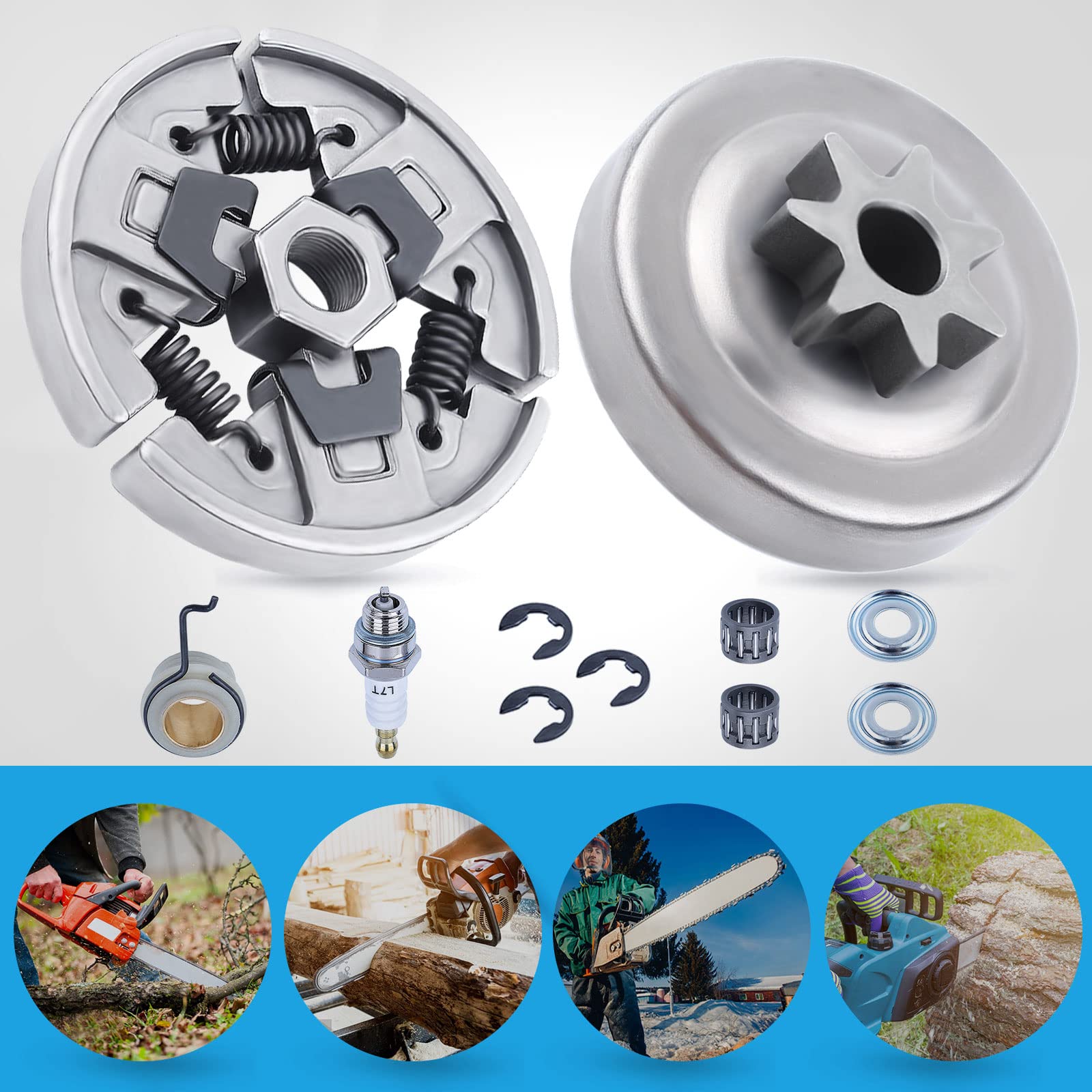 Adefol e-clip clutch securing components for dependable performance