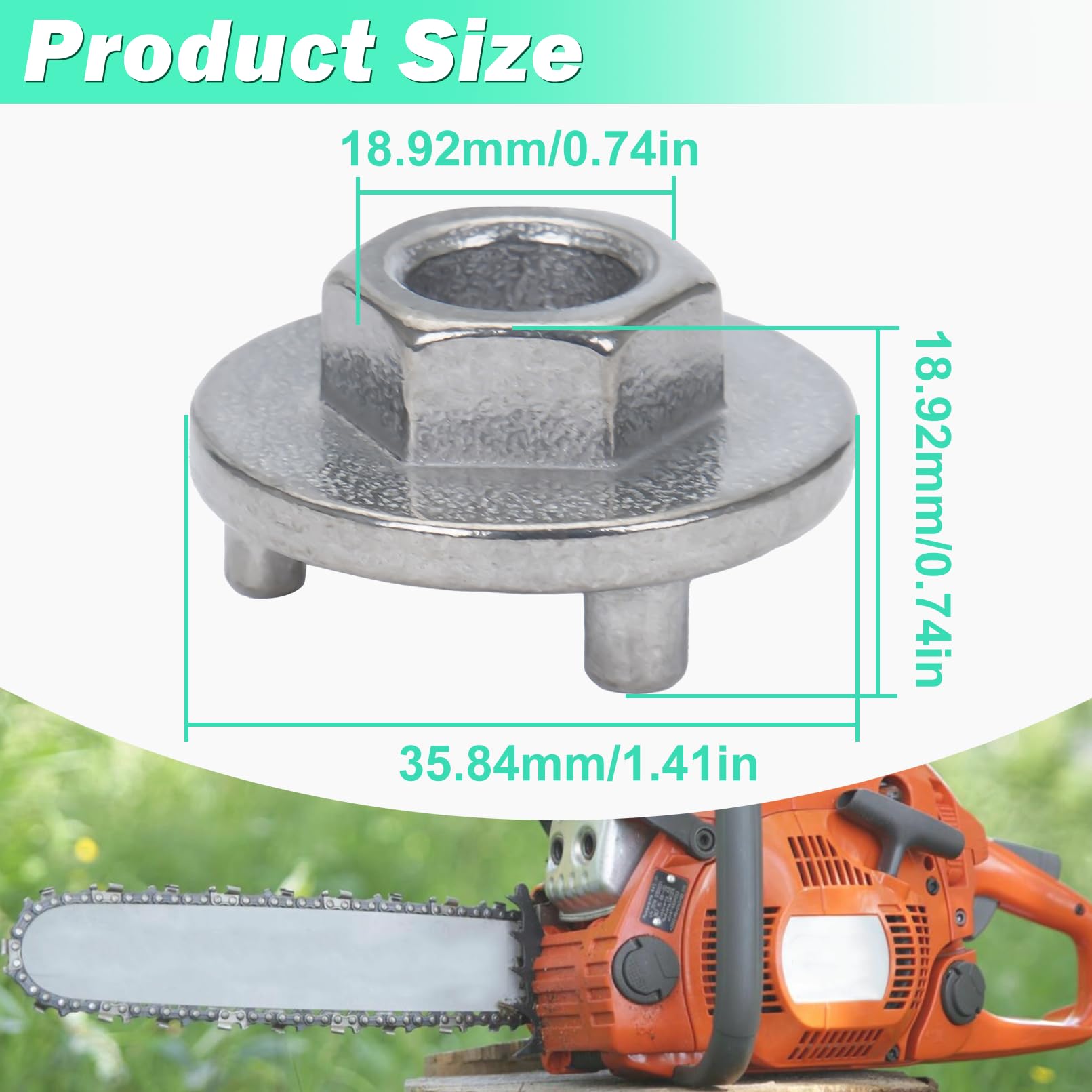 Adefol Echo CS-510 clutch removal tool enabling efficient service