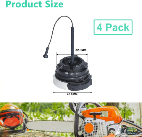 Adefol fuel cap for STIHL MS230; prevents spills during operation.