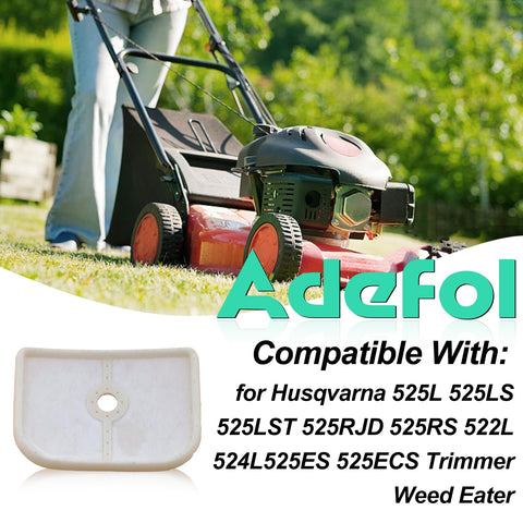 Adefol Husqvarna 525L pre-cleaner mounted for debris protection