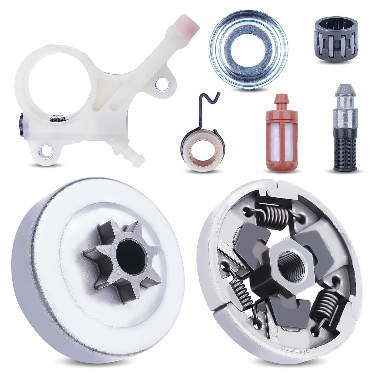 Adefol MS271 clutch drum in durable aluminum for reliable high-speed cutting