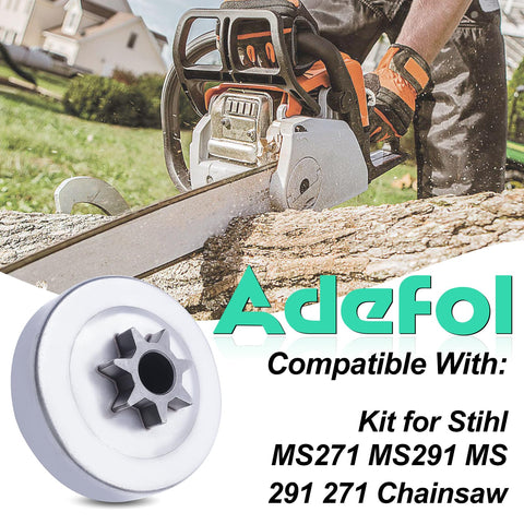 Adefol MS291 clutch assembly ready for quick, precise chainsaw rebuild