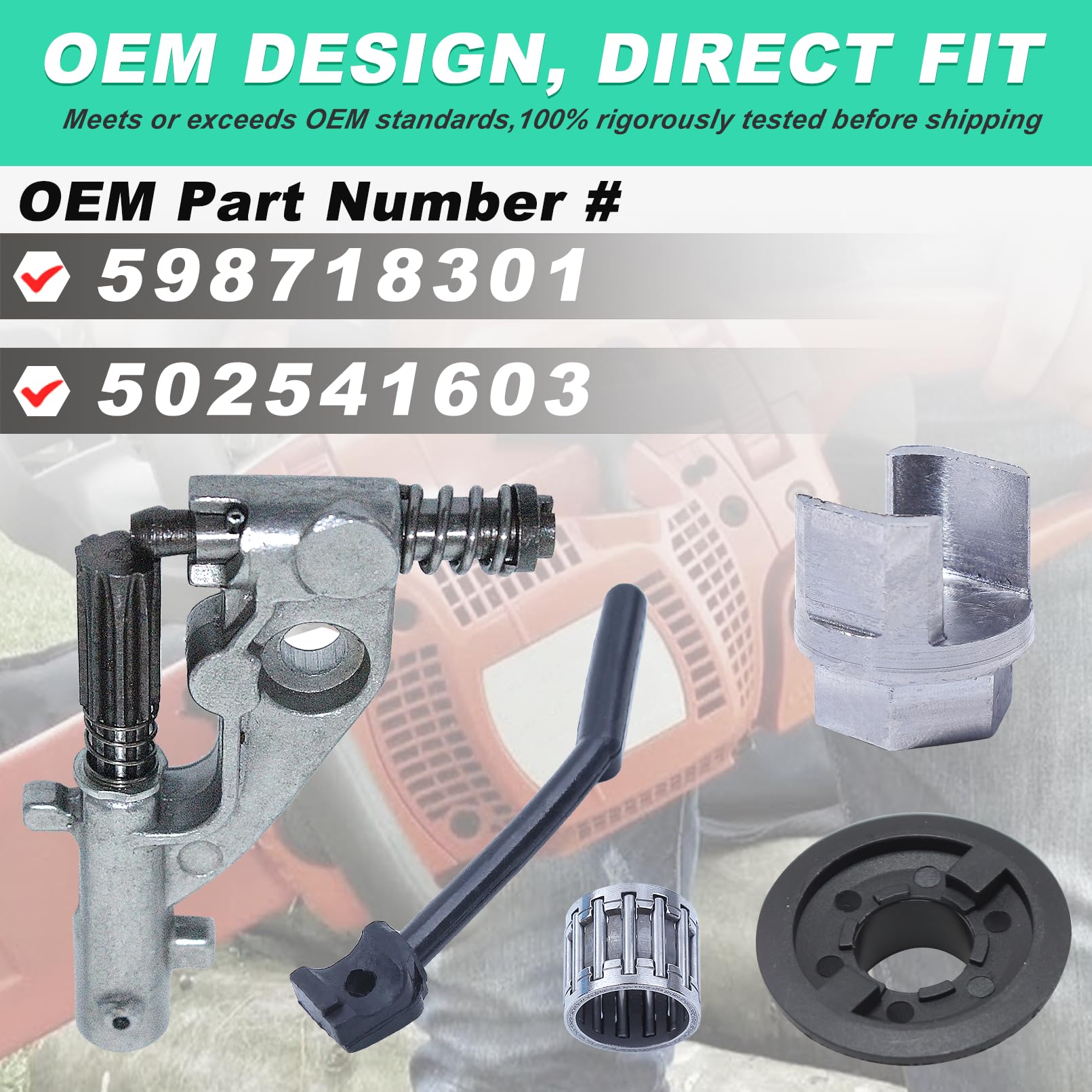 Adefol oil pump replacement for Husqvarna chainsaws supports consistent lubrication