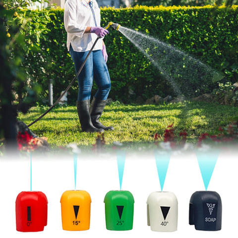 Adefol bundle of pressure washer nozzles for versatile tasks.