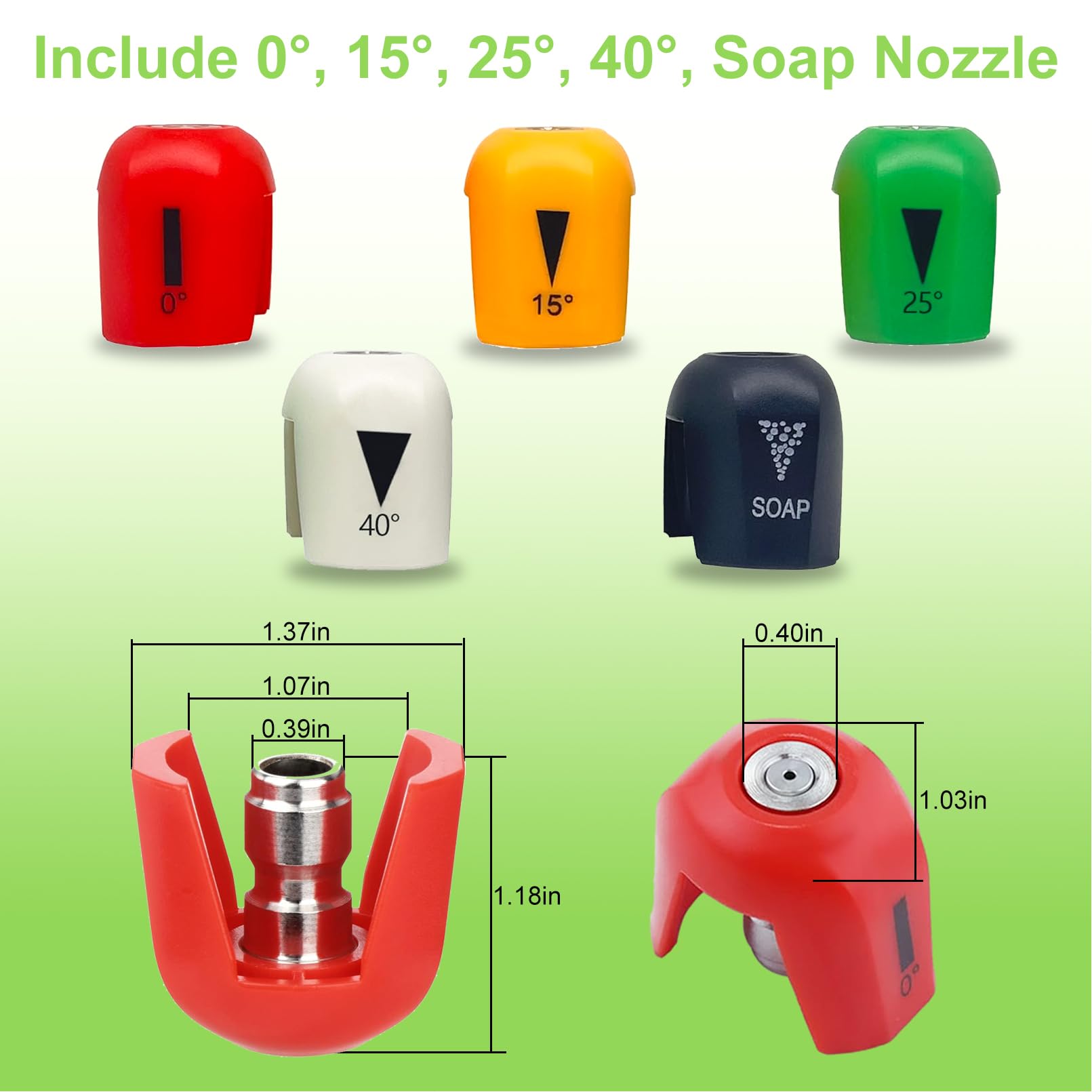 Adefol 25-degree spray tip for SPX3000 covers larger areas efficiently.