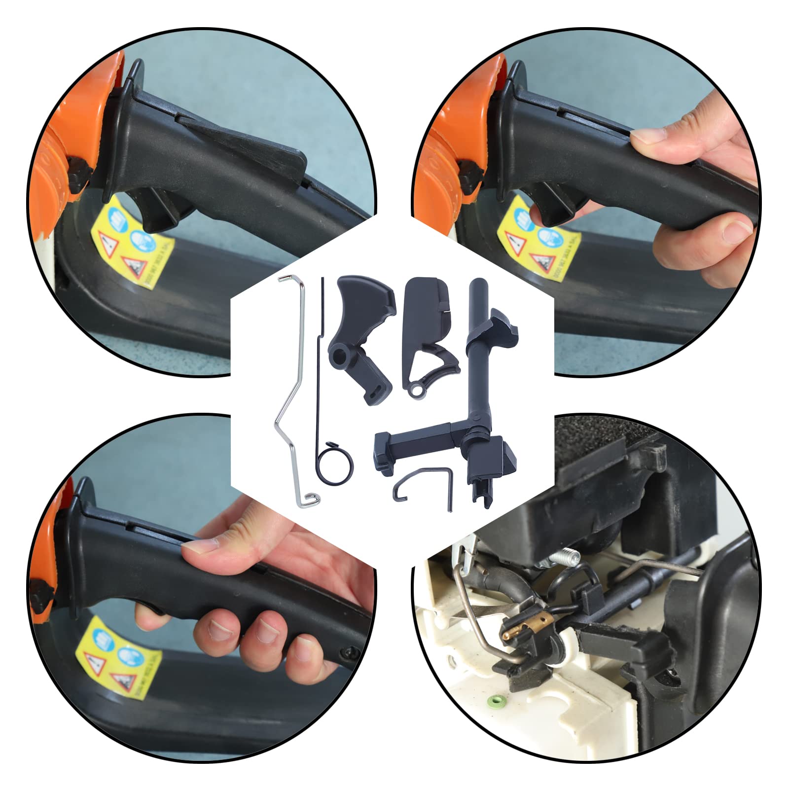 Adefol switch shaft for STIHL 017/018 ensures precise throttle response