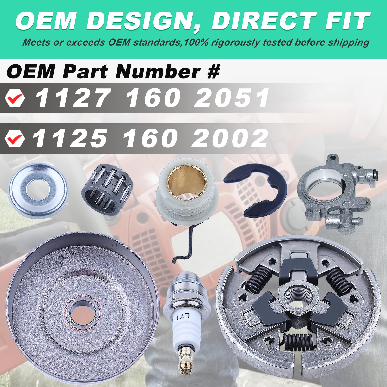 Adefol worm gear component ensuring steady oil flow and clutch action