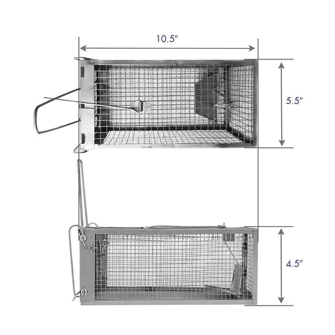 ADERFIA Chipmunk Trap 2 Pack humane live capture with quick release.