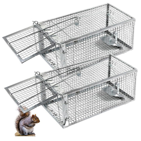 ADERFIA humane-squirrel-trap-2pack setup view for safe live capture.