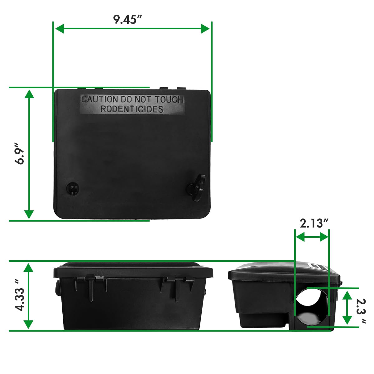 ADERFIA large capacity accommodates multiple rodents in one station