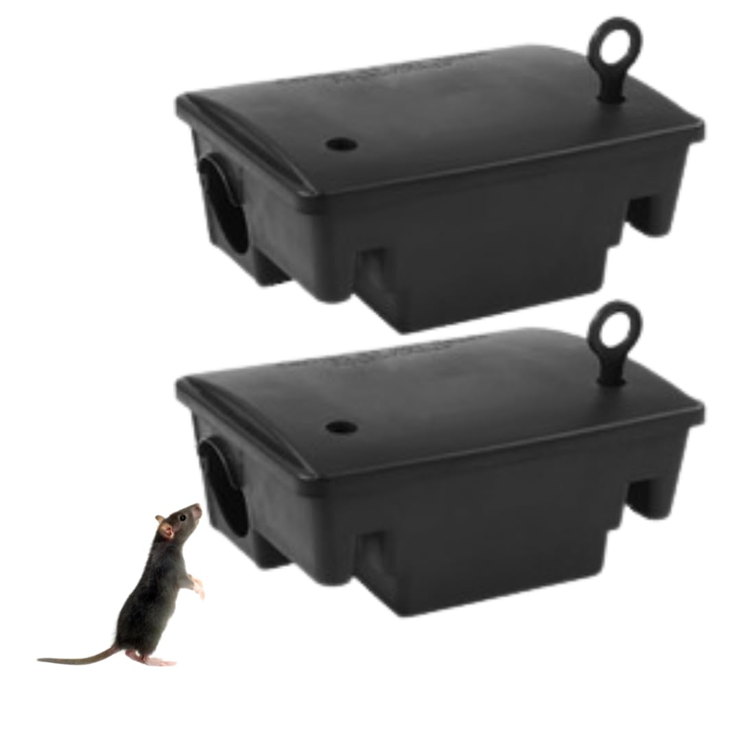 ADERFIA large rat bait station outdoors weatherproof and ready for rugged use