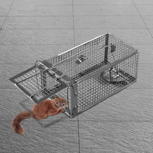 ADERFIA two-pack trap in kitchen or garage setup for rodent control.