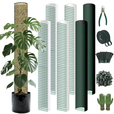 ADGYULB D-shape moss pole kit contents for easy setup and customization