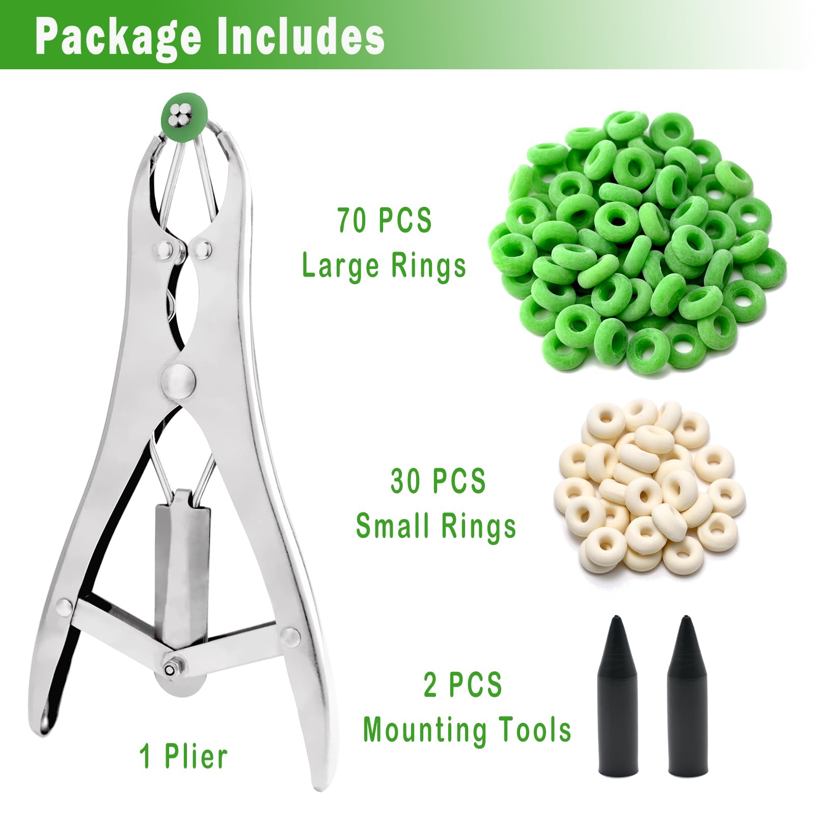ADGYULB packaging includes pliers, rings, and mounting tools.