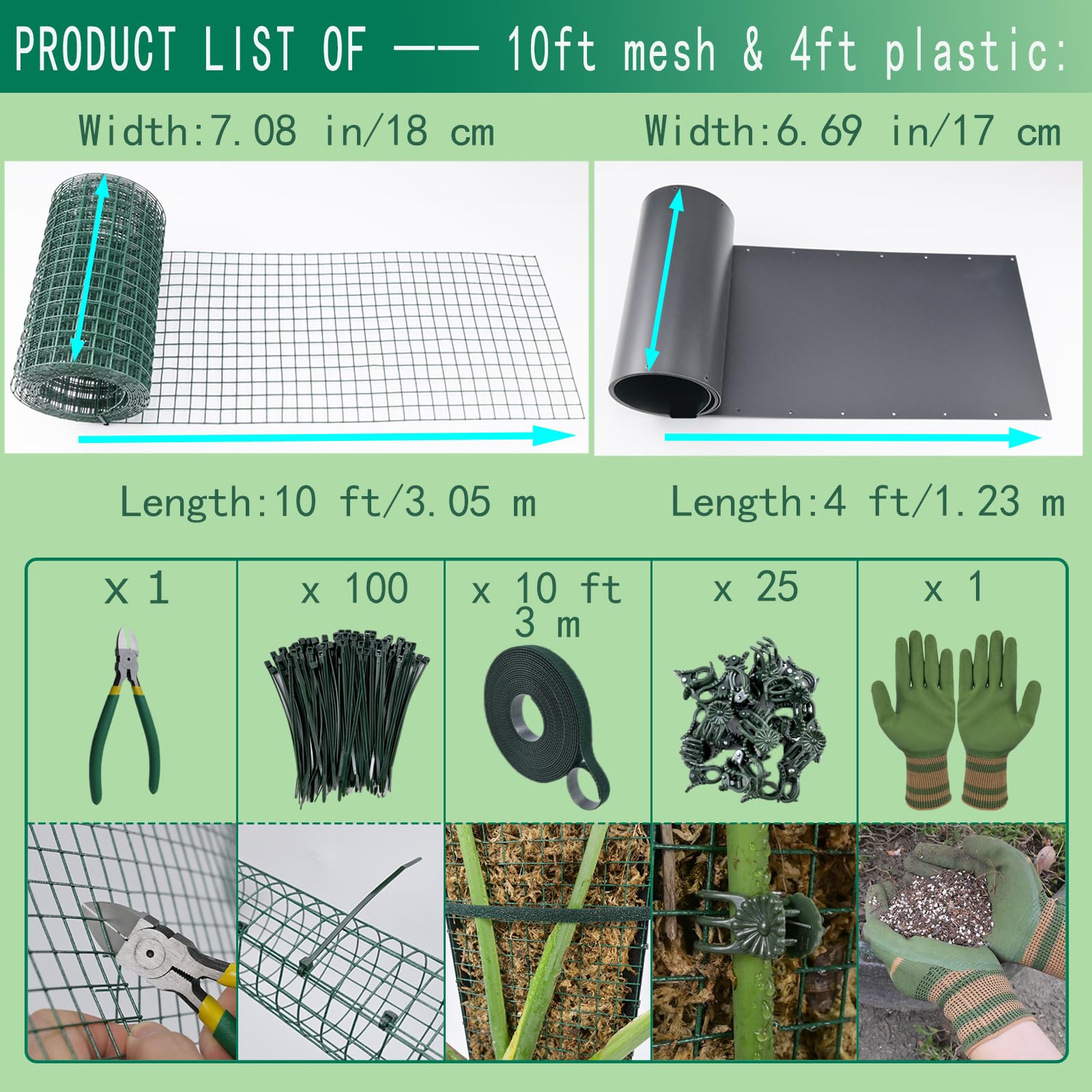 ADGYULB non-slip gardening gloves provide comfortable grip.