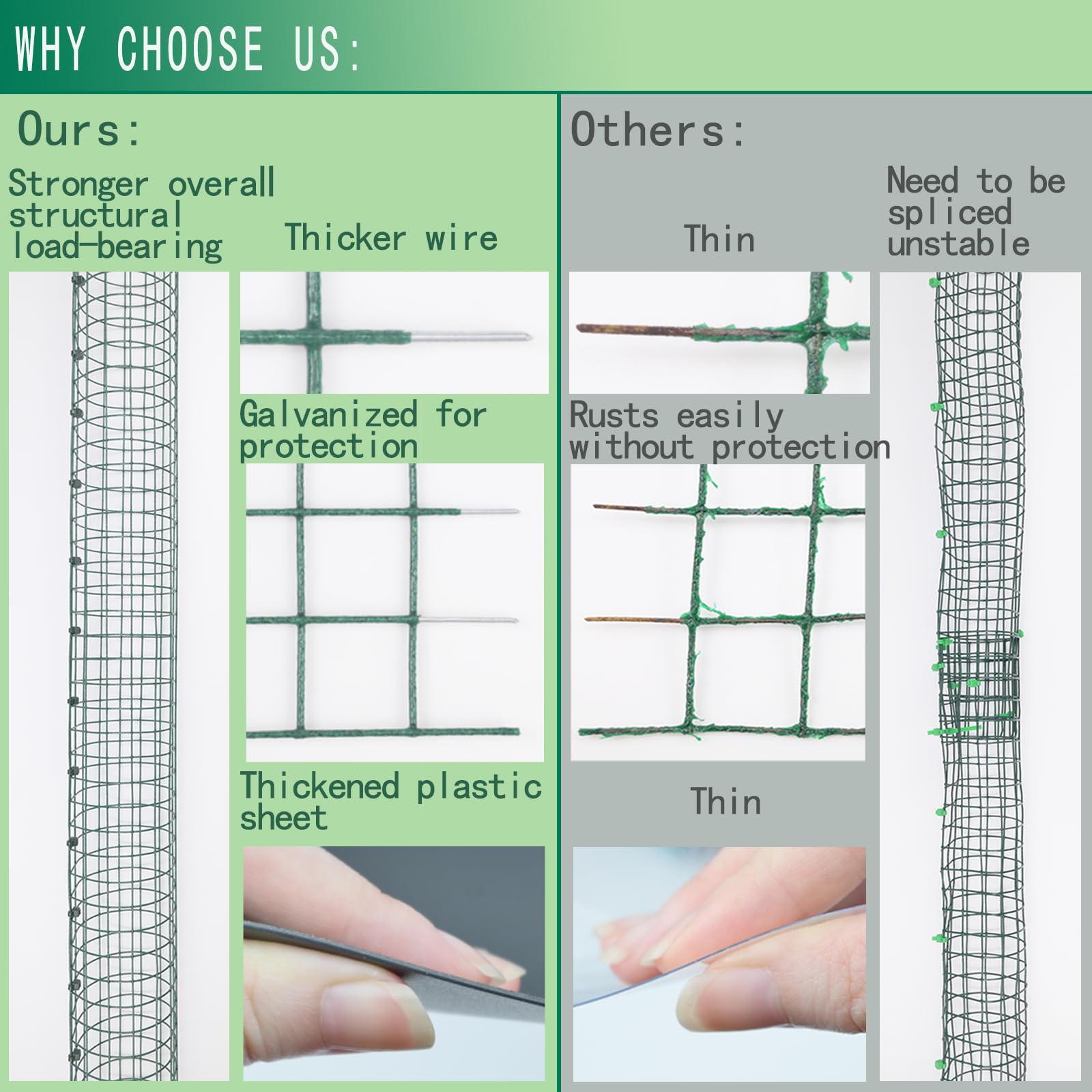 ADGYULB reusable plant clips help easy securement.