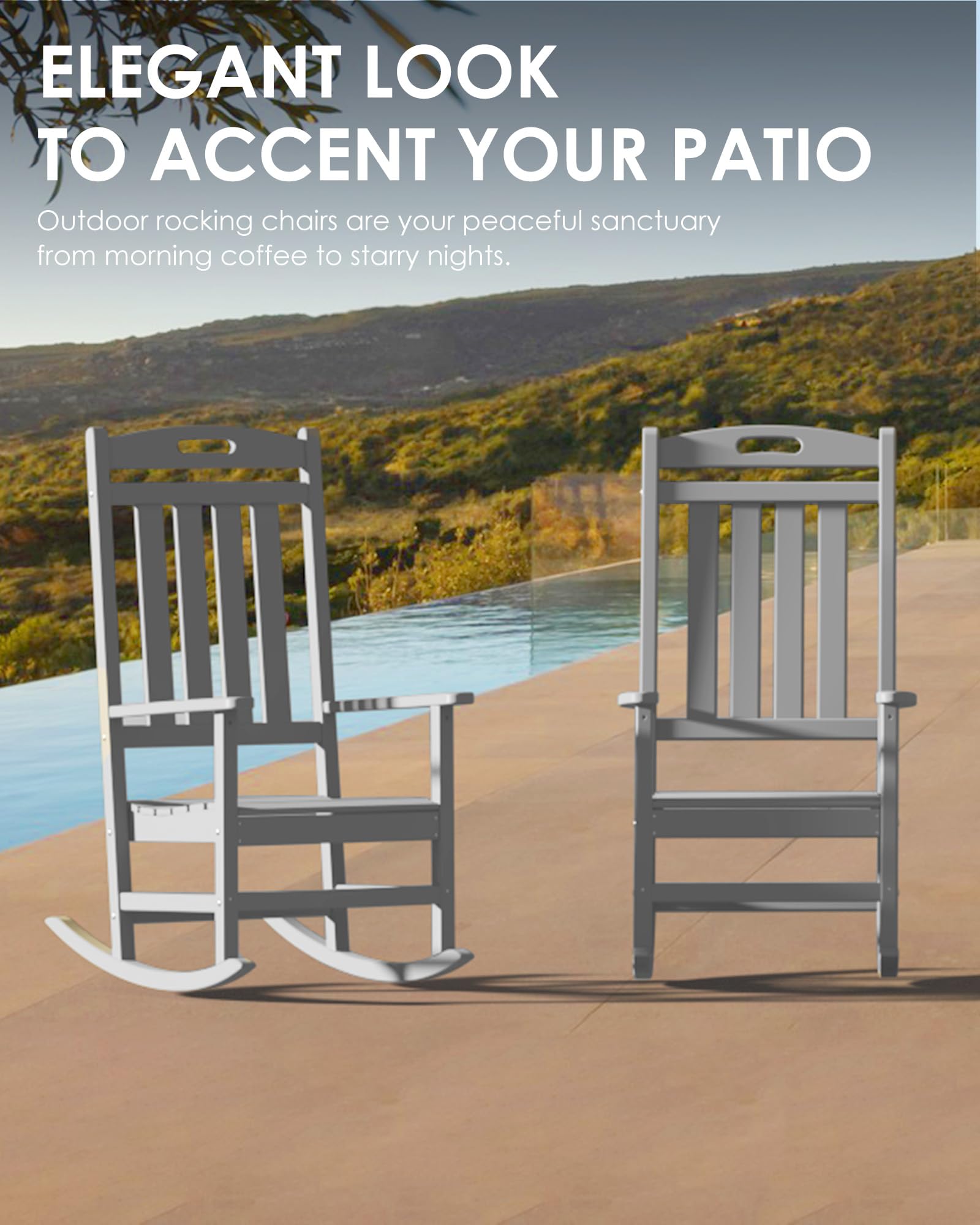 Adiromoti chair in a garden setting for outdoor lounging