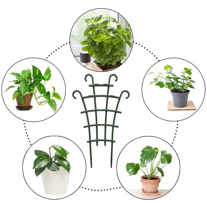 Adjustable PP plastic trellis supports training plants along walls or stakes.