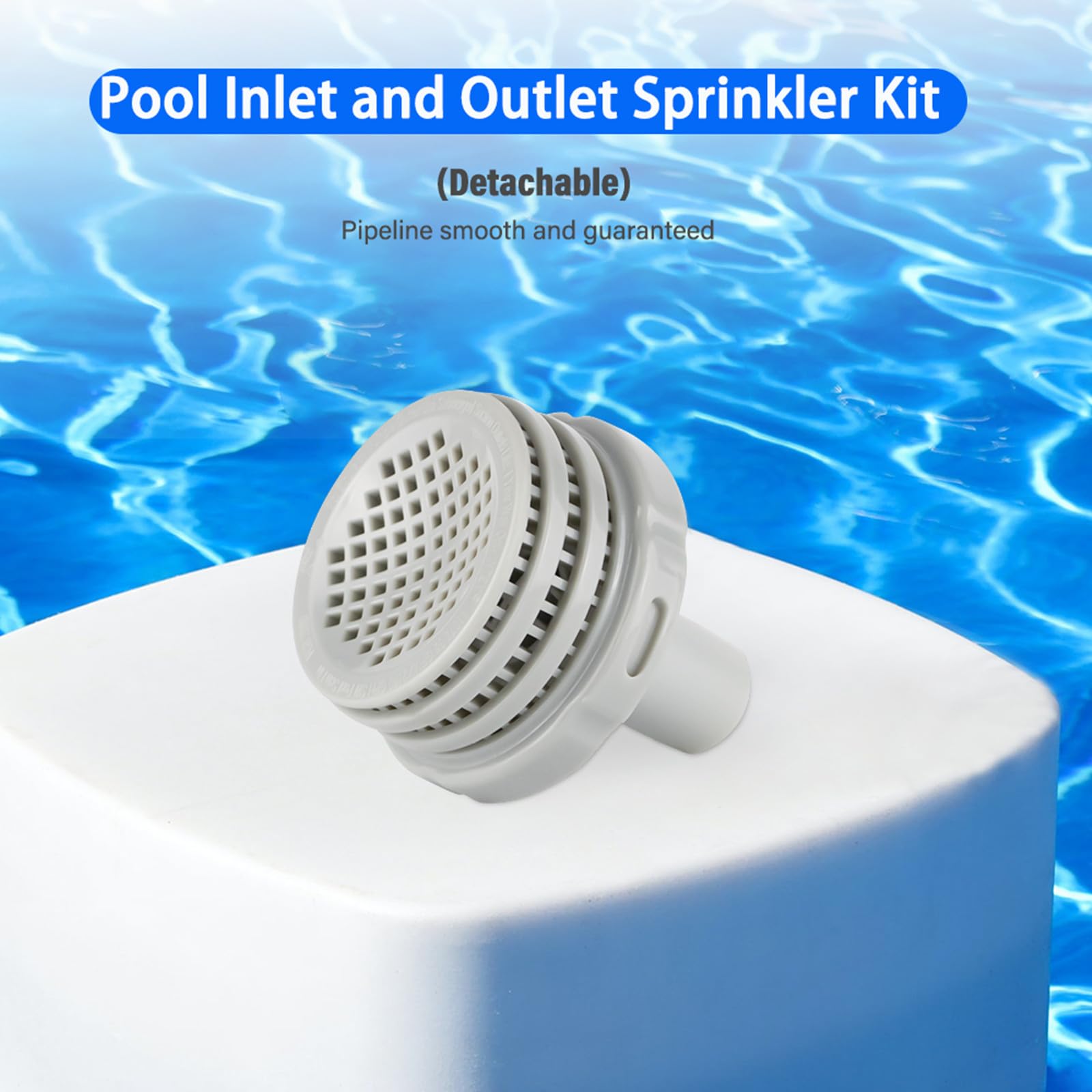 ADKUN tool-free installation for pool jet components