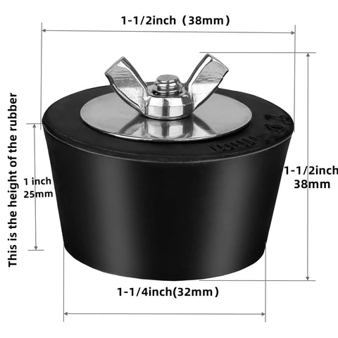 ADKUN rubber expansion plug provides flexible sealing for pool lines during winterization.