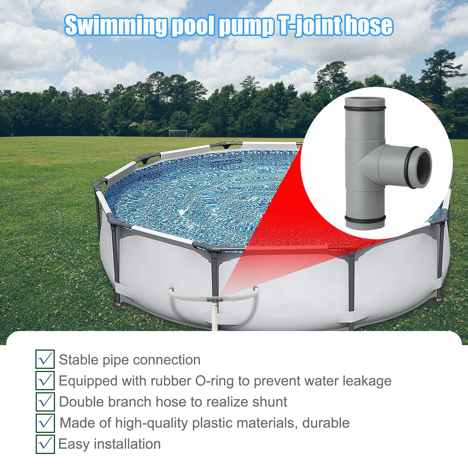 ADKUN compatible with Intex pools and standard 1-1/4 inch hoses