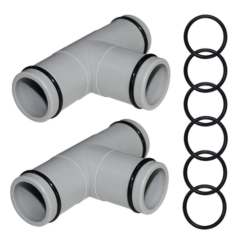 ADKUN tee joint 1-1/4 inch hose connector secures pool pump connections with reliable fit