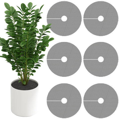 Adnee plant pot grid cover protects outdoor pots from animals.
