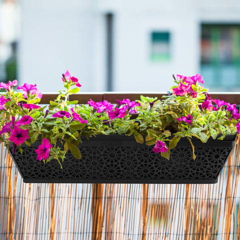 Adnee black planter liner ideal for outdoor decor and greenery.