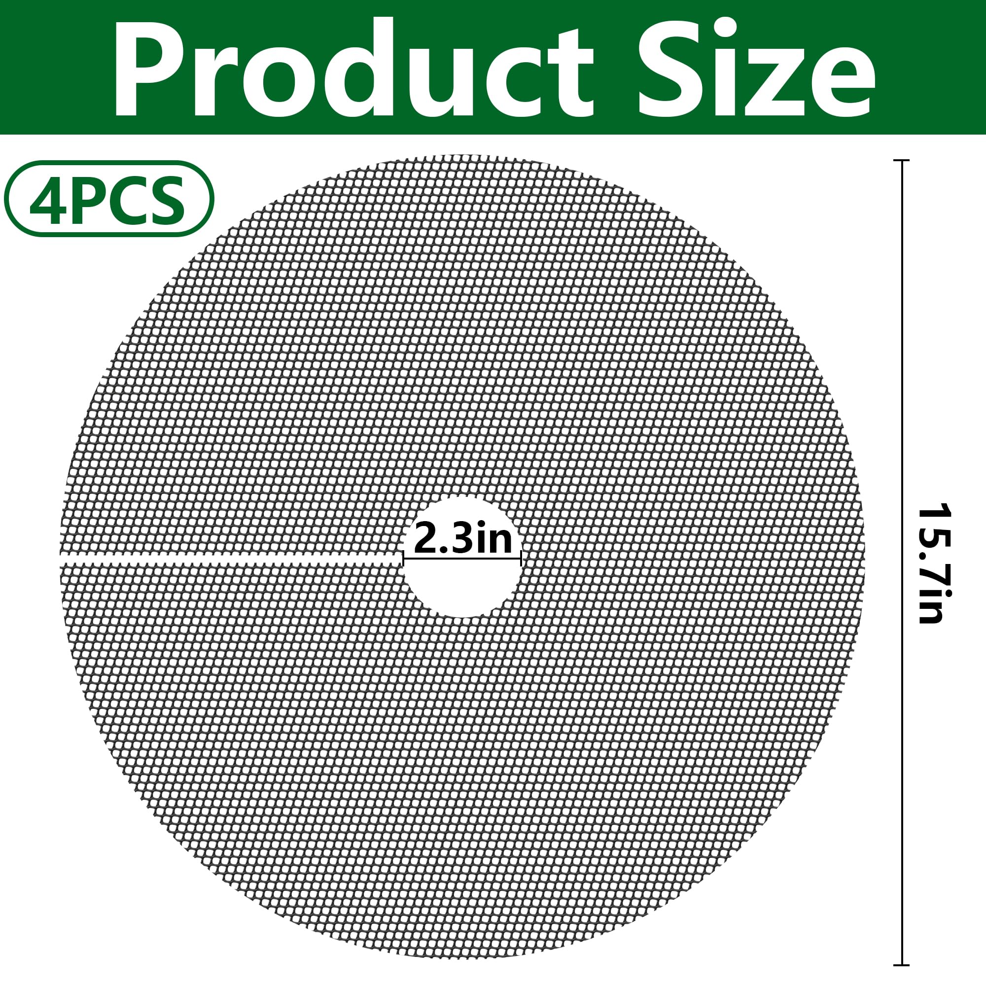 Adnee cuttable grid with a 2.3-inch center hole enables easy planter fitting.
