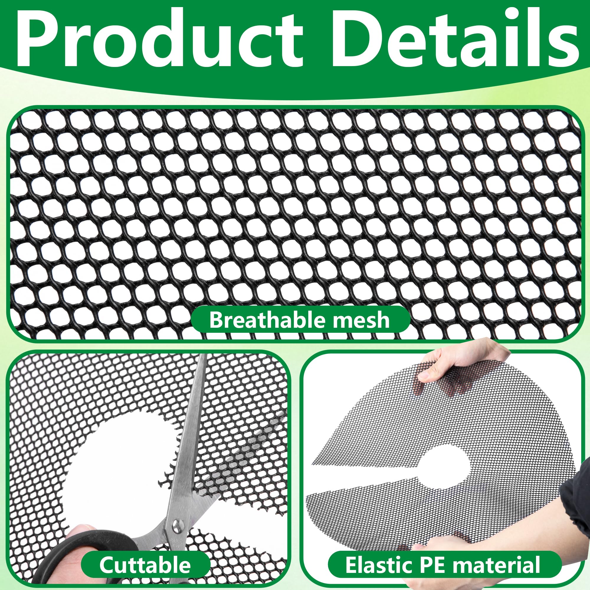 Adnee plant guard close-up shows durable PE material with weather resistance.