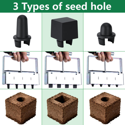 Adnee durable plastic seed plug maker with removable design.
