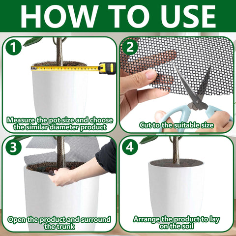 Adnee grid opens easily for quick placement around roots.
