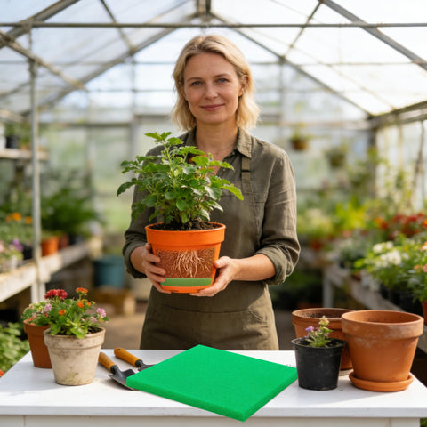 Adnee eco-friendly planter insert promotes long-term plant health.