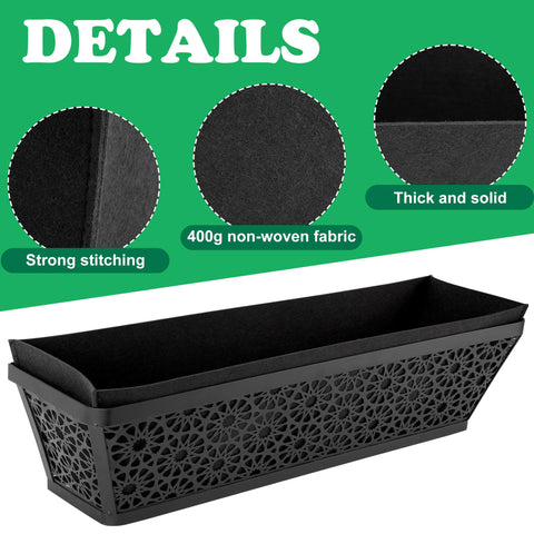 Adnee felt liner improves water retention and soil moisture.