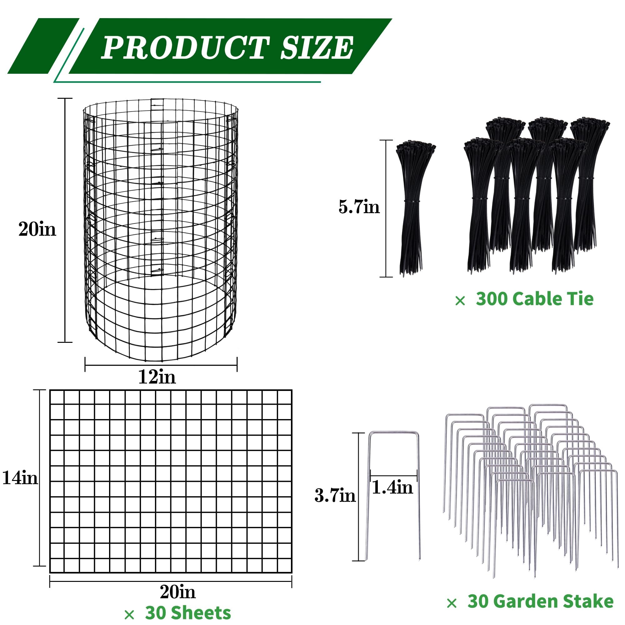 Adnee ground stake system stabilizes cages in windy weather.
