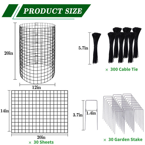 Adnee ground stake system stabilizes cages in windy weather.