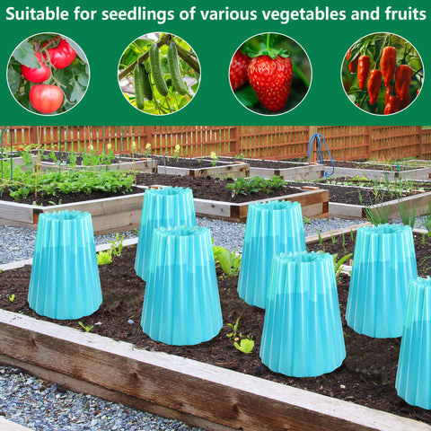 Durable heavy-duty plastic construction ensures reusable garden protection.