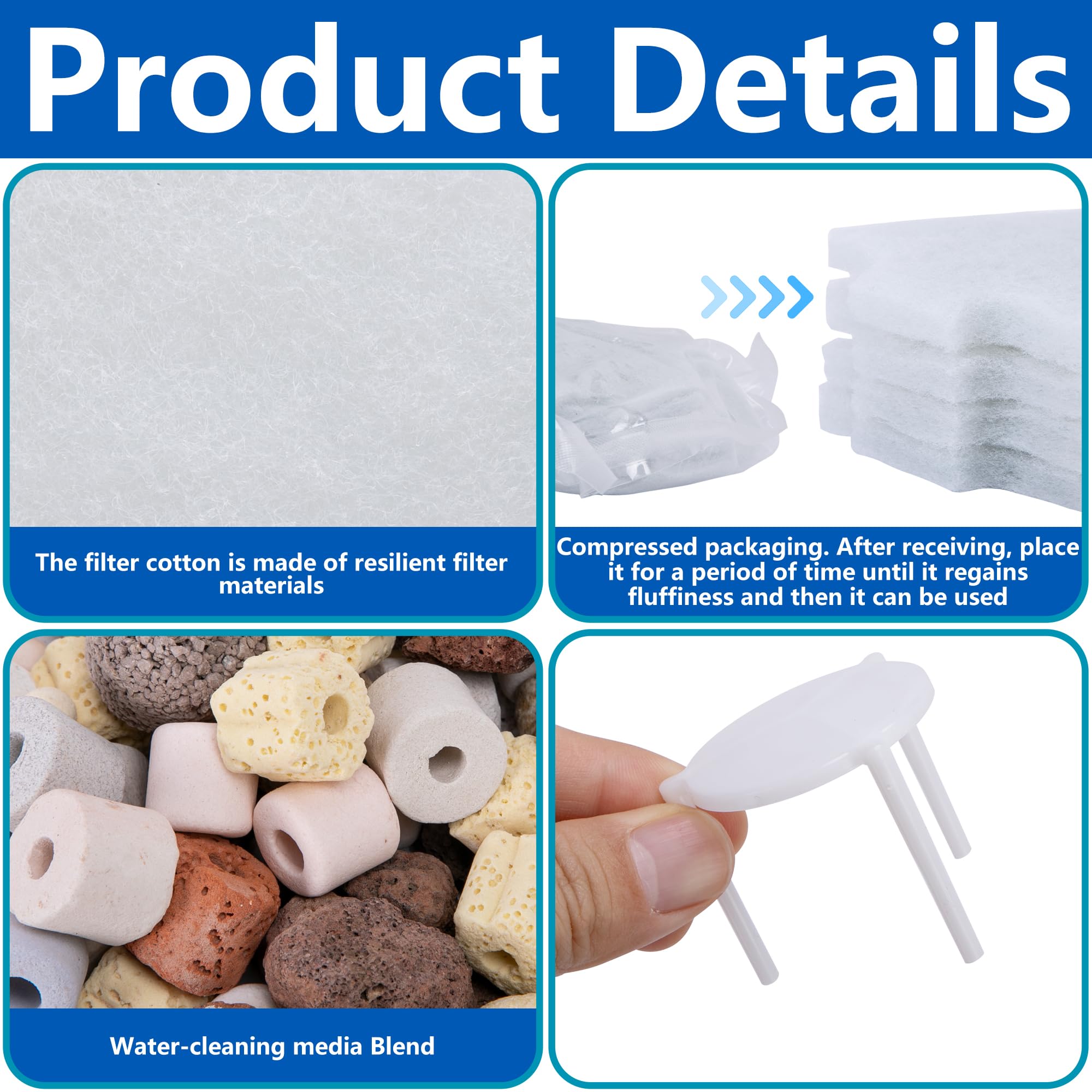 Adnee mounting brackets secure easy filter replacement.