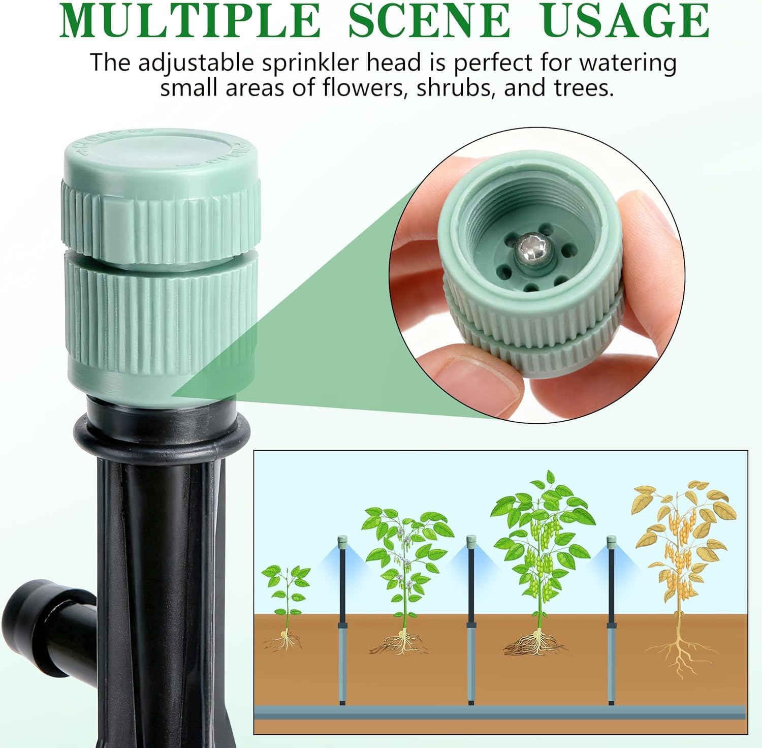 Adnee mushroom spray provides uniform watering for plants