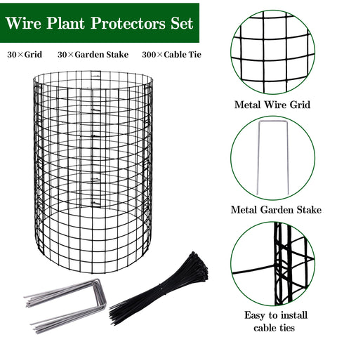 Adnee nylon cable ties enable fast, secure garden cage assembly.
